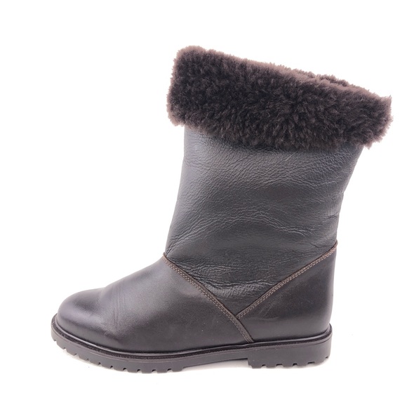 La Canadienne Brown Leather Winter Boots 8.5M - Picture 2 of 13